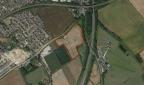 An aerial photograph showing where the houses will be built in Hayle (Image: Google Earth)